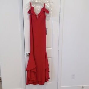 Long red dress/ gown